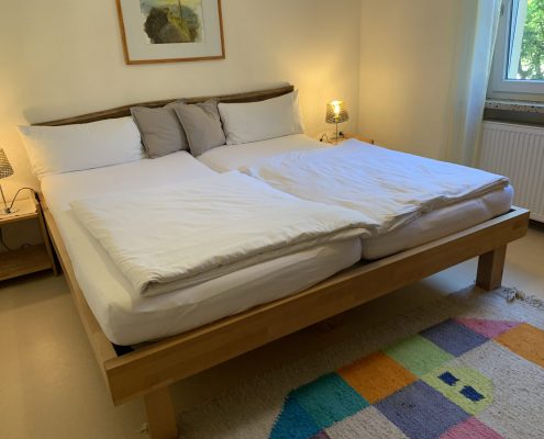 Ferienhof Sennert Schlafzimmer Ferienwohnung Rose