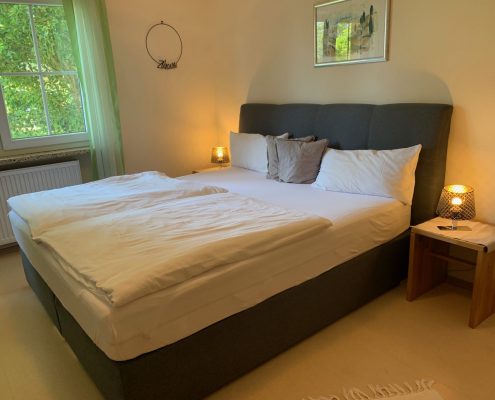 Schlafzimmer Ferienwohnung Rose Ferienhof Sennert